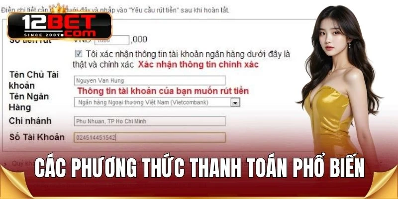 Các phương thức thanh toán phổ biến